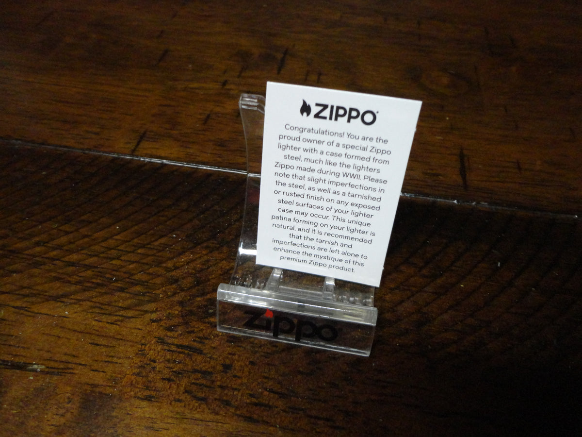 80th Anniversary VE VJ Day Victory Steel Green Crackle Zippo Lighter