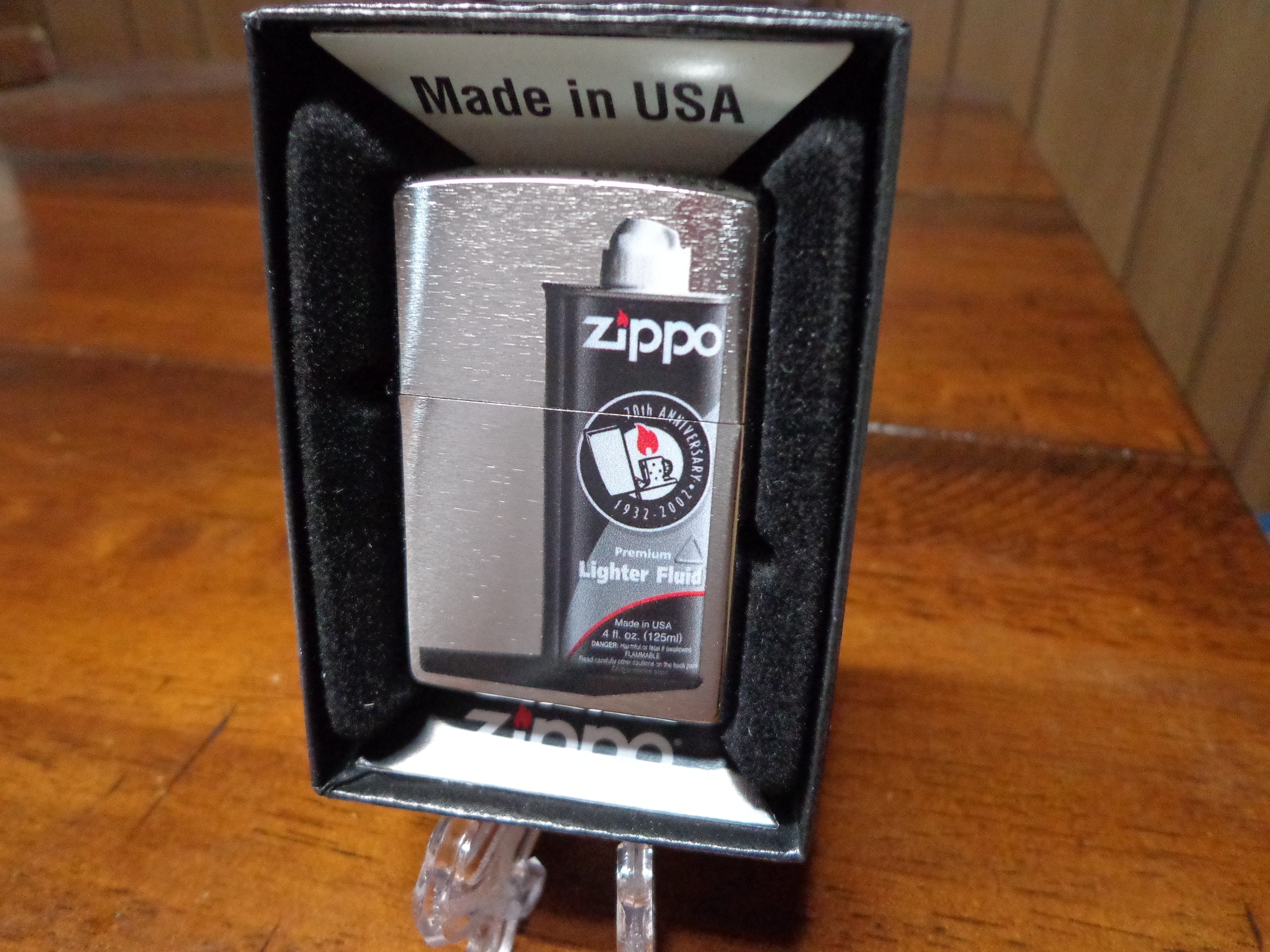 70th Anniversary Zippo Lighter Fluid Can Design Zippo